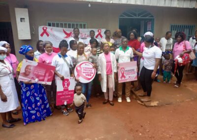 Monthly Breast cancer awareness talks and sensitization at Bamenda Ngomgham